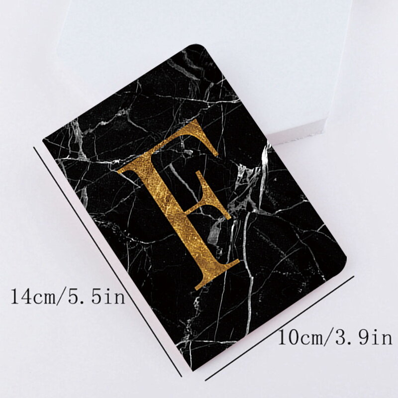 Passport Cover Travel Accessories Blackmarble Passport Holder ID Cover Women Portable Bank Card Business PU Leather Wallet Case