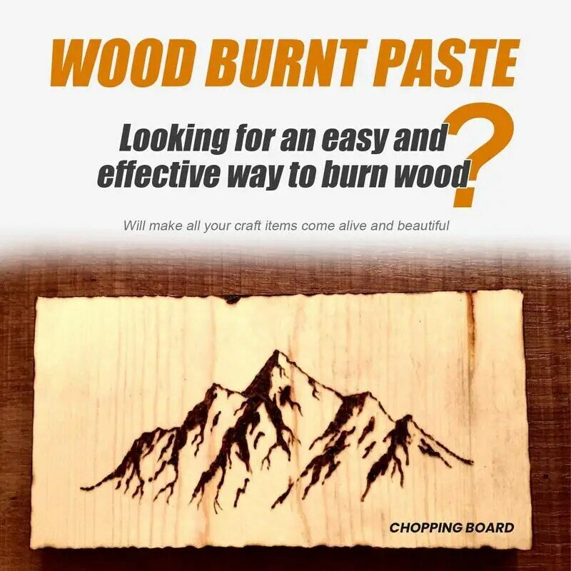 الخشب حرق لصق حرق لصق سهلة لتطبيق الاحتراق هلام pyبها بنفسك بيروغرافيا اكسسوارات ل ورقة الجلود الخشب القماش التخييم