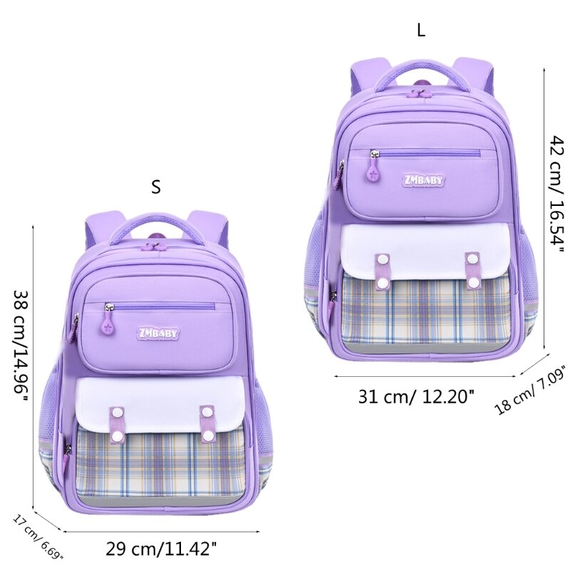 حقائب مدرسية أساسية مقاومة لرذاذ الماء، متعددة الاستخدامات، حقائب كتف بحزام مزدوج