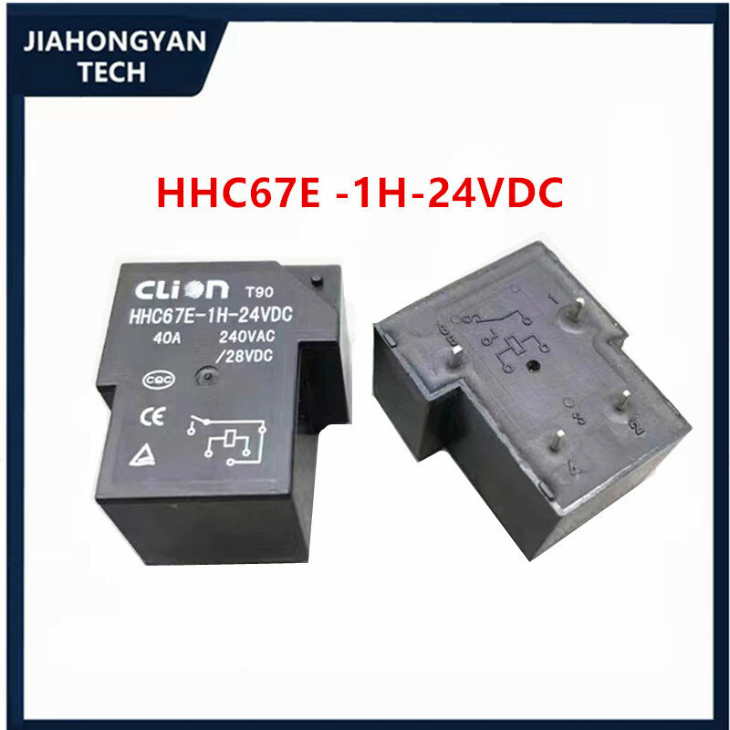 أصلي HHC67E (T90) -1H-12VDC ، HHC67E ، 1H-24VDC ، 4 دبوس مرحل ، 2