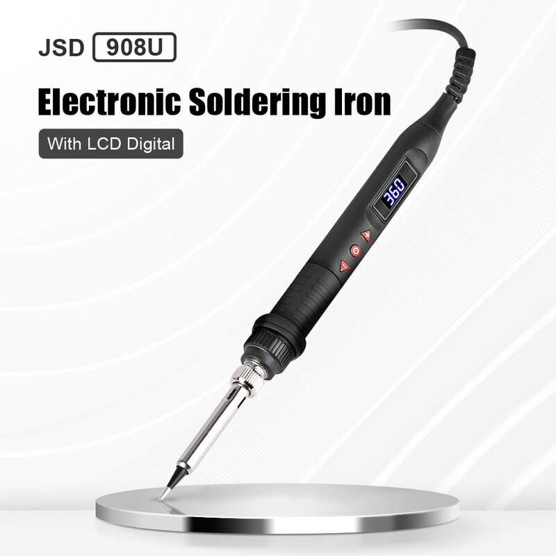 JCD 80 واط لحام الحديد لحام 220 فولت/110 فولت LCD العرض الرقمي تعديل درجة الحرارة لحام الحديد نصائح لحام أدوات مجموعة