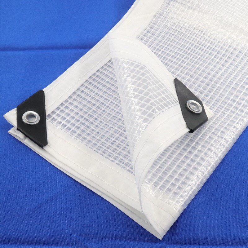 شحن سريع 0.33 مللي متر شاش شفاف تعزيز غطاء من قماش مشمع قماش مقاوم للمطر مقاوم للماء شرفة شرفة المظلة المظلات قماش القنب