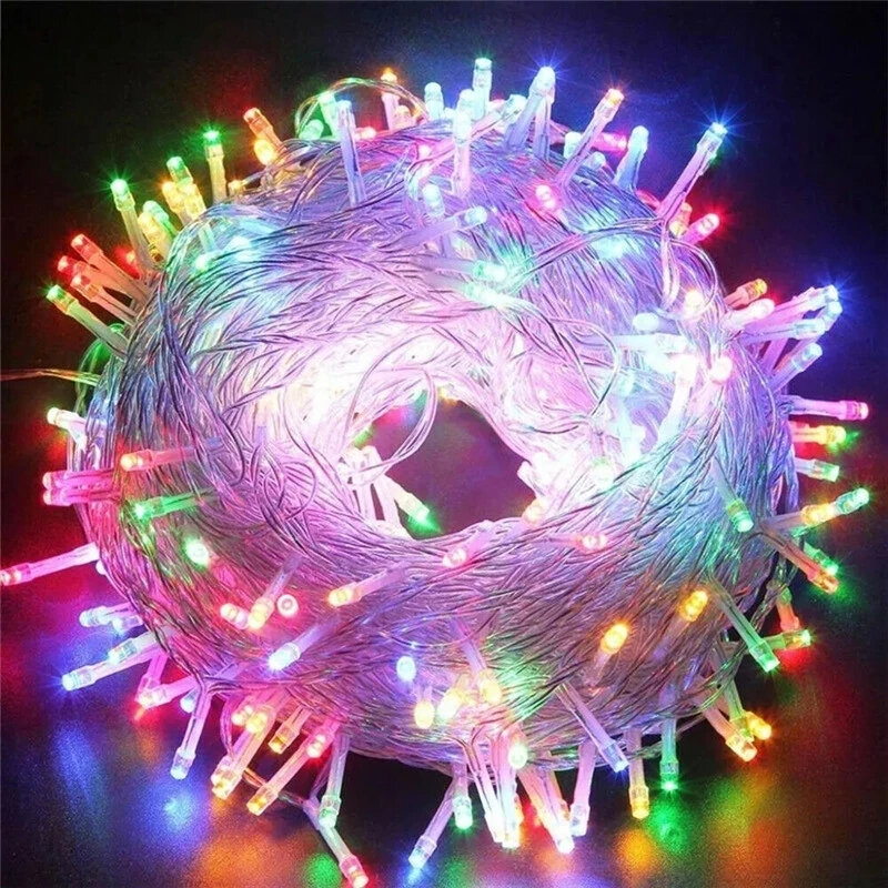 أضواء عيد الميلاد في الهواء الطلق سلسلة ، ضوء LED خرافية للماء ، حفل زفاف ، عطلة عيد الميلاد ، AC V ، 10m ، 20m ، 30m ، 50m ، m