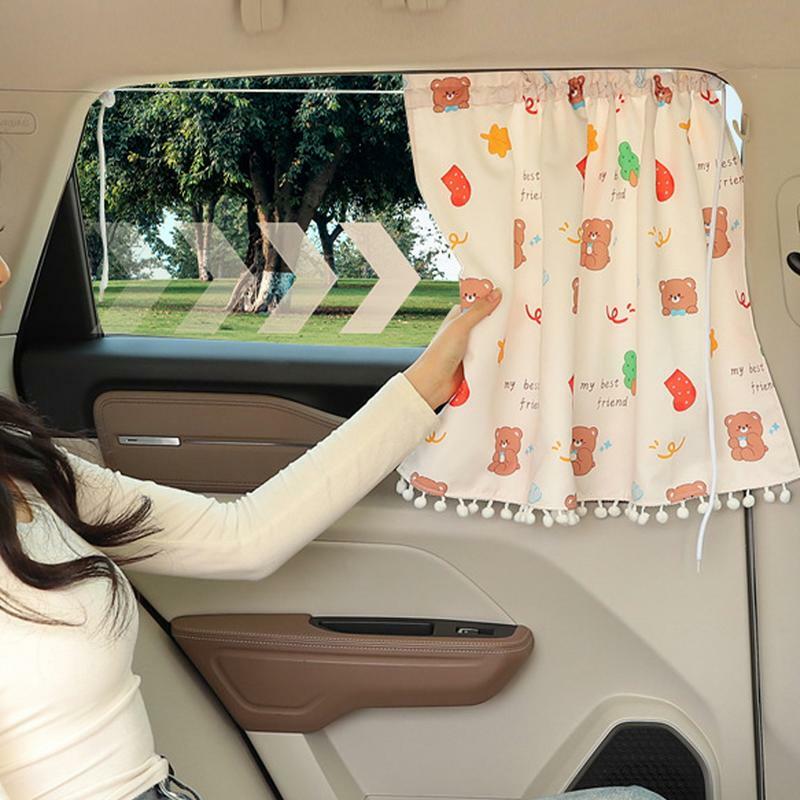 ستائر مظلة النافذة الجانبية للسيارة ، حماية من أشعة الشمس ، درع واقي من الشمس ، كوب شفط ، خصوصية ، تلقائي