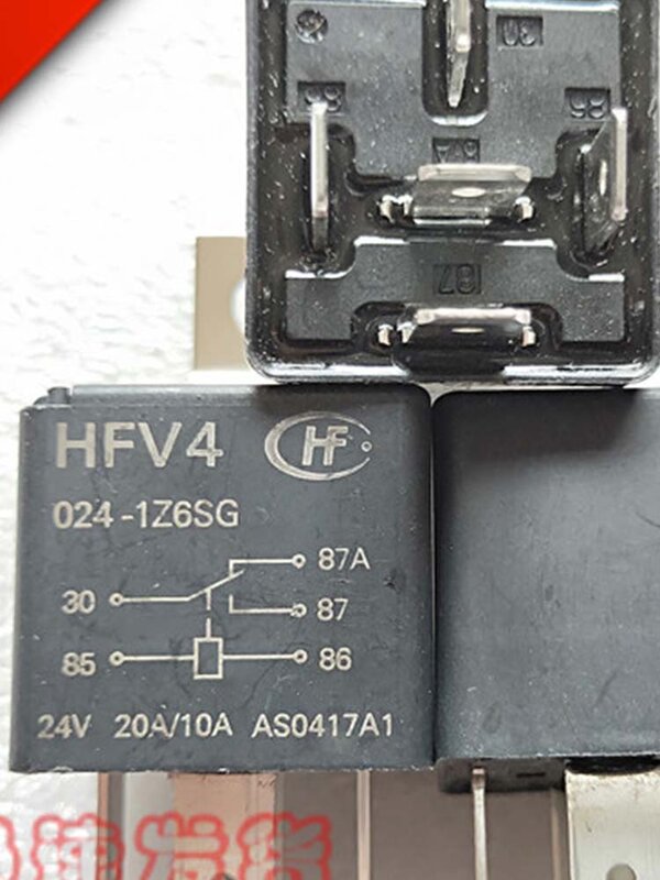24V Relay HFV4 024-1Z6SG 24VDC 5Pins