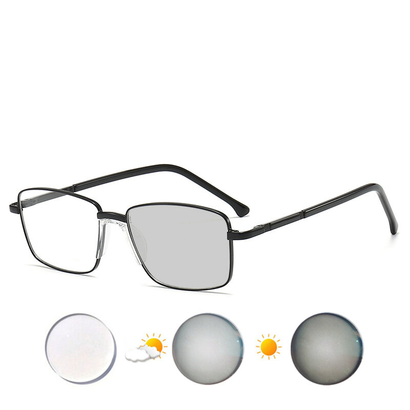 نظارات قصر النظر مخصصة بوصفة طبية-0.5 إلى-10 نظارات بإطار من خليط معدني للرجال والنساء حجب الضوء الأزرق أو العدسات الضوئية F583