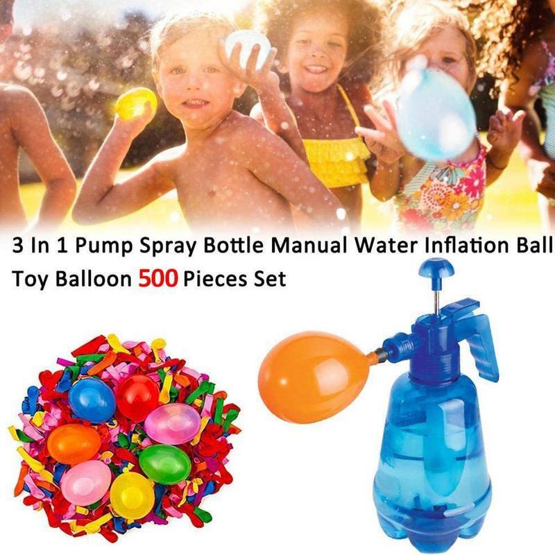 محطة تعبئة البالون مجموعة حشو المياه ، اليد ، متعة للأطفال ، في الهواء الطلق ، 500 بالونات