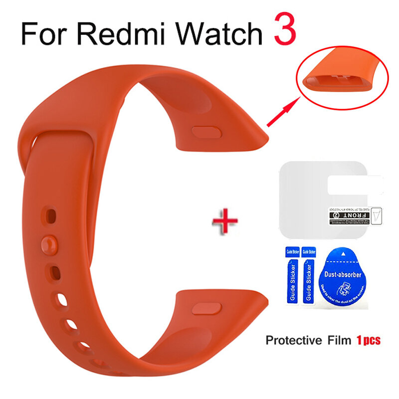 حزام ل شاومي Redmi ساعة 3 ، استبدال معصمه الذكية ، لينة سيليكون سوار ل Redmi ساعة 3