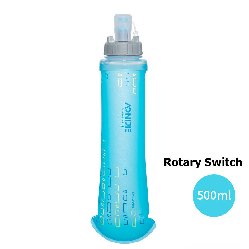 AONIJIE SD09 SD10 250 مللي 500 مللي قارورة لينة للطي زجاجة ماء قابلة للطي بولي يوريثان BPA خالية لتشغيل الترطيب مجموعة حقائب مخلفات الصدرية