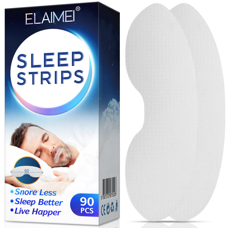 90 قطعة الفم الشريط النوم الشريط لمكافحة الشخير الفم التنفس الشريط لتحسين النوم الفم ملصقات ل الشخير الشفاه التصحيح