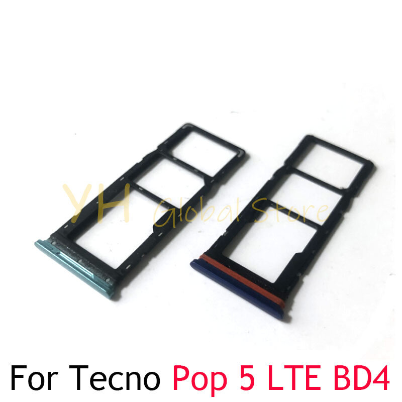 حامل صينية فتحة بطاقة Sim ، قطع غيار ، Tecno Pop 5 LTE BD4