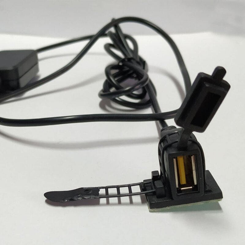 مقبس إمداد الطاقة لمقود الدراجة النارية للهاتف 12-24 فولت محول شحن USB