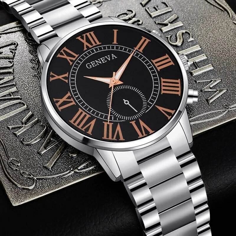 ساعة يد كوارتز فولاذية فاخرة للرجال ، ماسية ، أنيقة ، علامة تجارية ، كريستال الزركون ، أفضل موضة ، جديدة ،