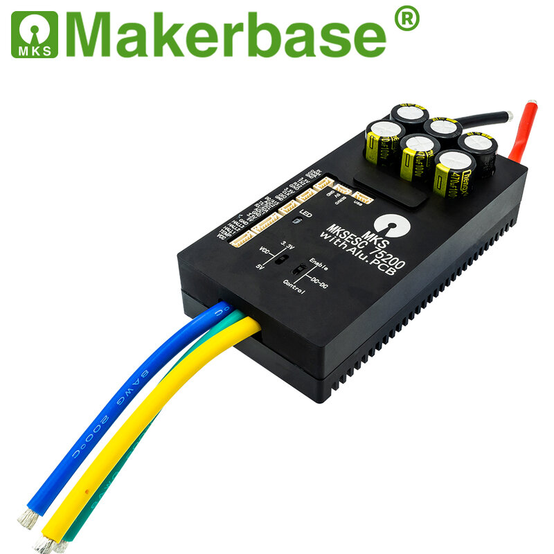 Makerbase VESC 75200 V2 84V 200A عالية الحالية مع Alu PCB على أساس VESC ل E-احباط مكافحة روبوت ركوب الأمواج AGV روبوت