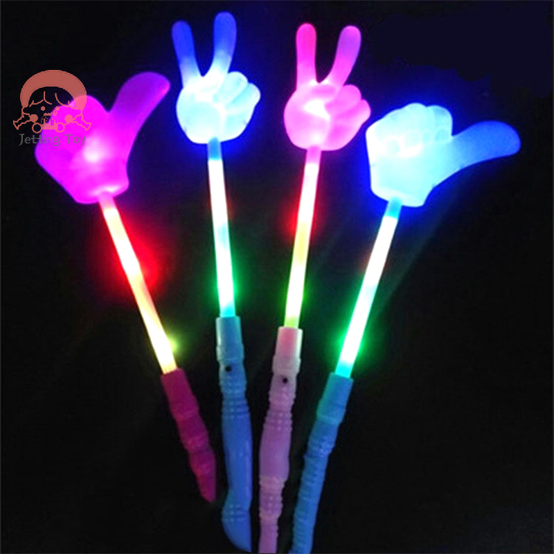 LED متوهجة الاصبع عصا سحرية عصا للأطفال ، لعبة البريق ، ضوء الحفل ، النشاط والدعائم لعبة ، عقال للطفل ، 1 قطعة