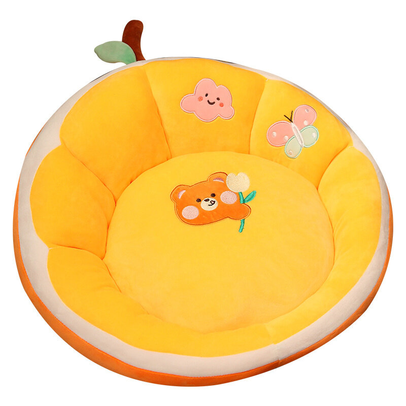 Kawaii البرتقال دوريان الفاكهة أفخم محشوة لعبة وسادة المنزل أريكة مقعد الطابق الديكور وسادة لطيف الطفل الطفل رفيق هدية