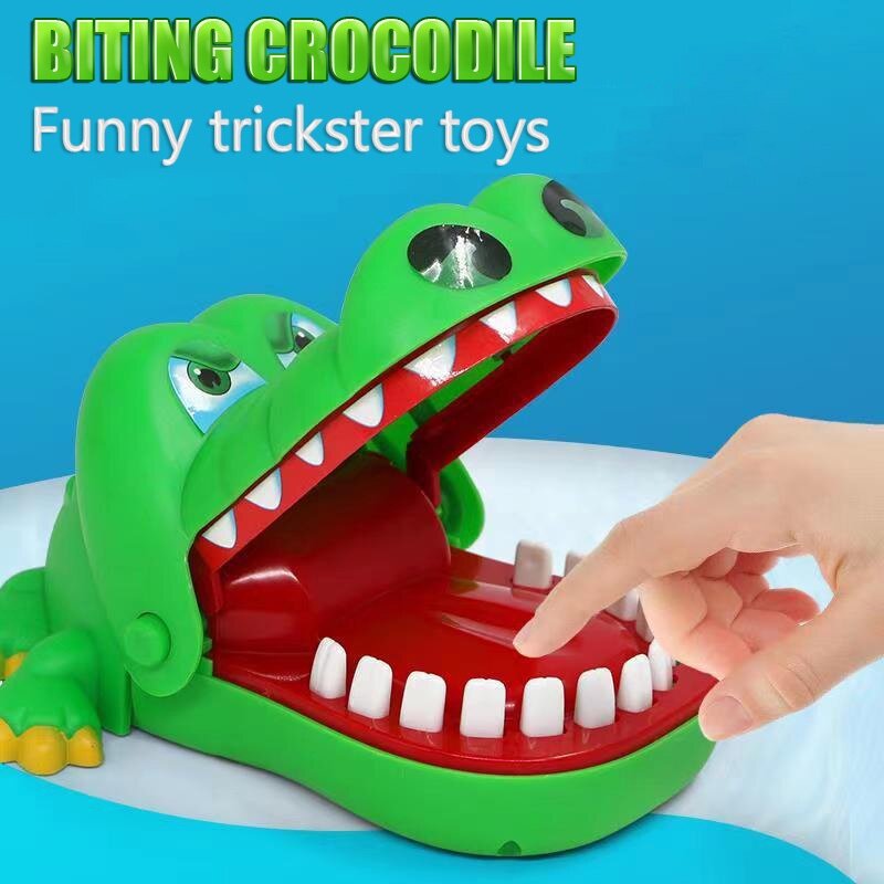لعبة لغز إصبع لدغة أسنان التمساح للأطفال ، لعبة أطفال