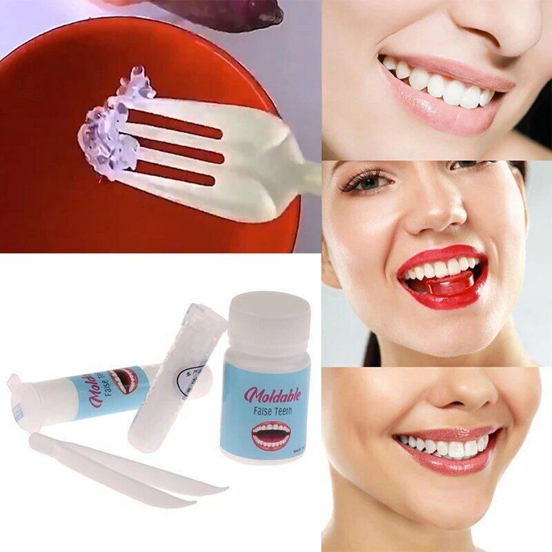 طقم تصليح الأسنان المؤقت ، غراء الأسنان الصلبة كاذبة ، لاصقة أسنان ، تبييض الأسنان ، أدوات التجميل ، 10g ، 15g ، 25g