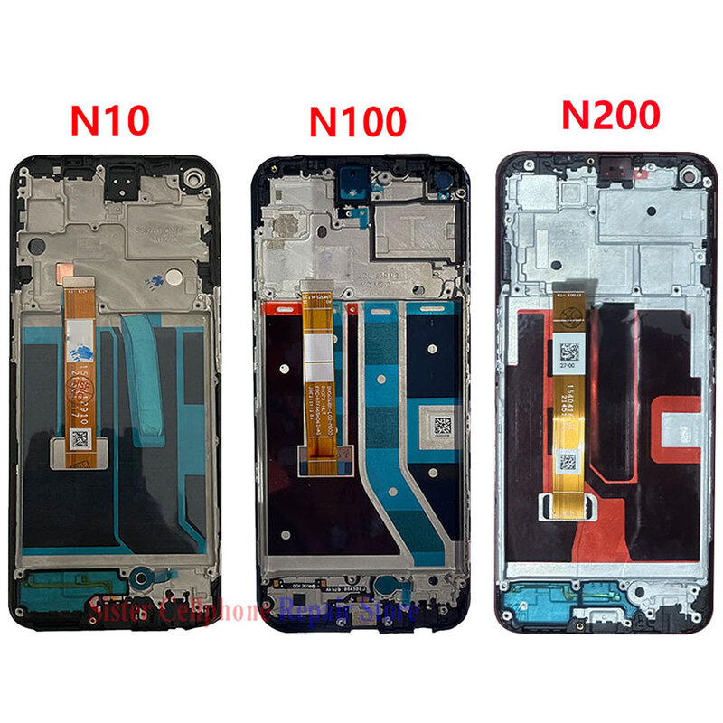 لوحة لمس مع محول رقمي بإطار ، شاشة عرض LCD ، بديلة لـ OnePlus Nord N10 5G ، ، N100 ، 1 + ، N200