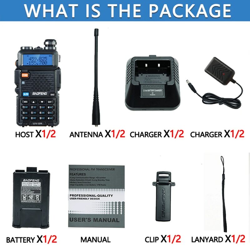 جهاز اتصال لاسلكي محمول من Baofeng يعمل بالأشعة تحت الصوتية 5R ، راديو Ham CB ، ثنائي النطاق ، VHF ، UHF ، جهاز إرسال واستقبال FM ، راديو ثنائي الاتجاه ، UV82 ، S9 ، K5 Plus ، 5W ، 8W ، 2 أمبير