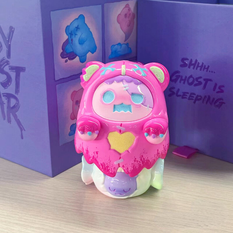 لعبة ShinWoo-Ghost Bear خدعة أو حلوى الشكل الوردي ، دمية جميلة جدا ، ديكور حفلة عيد الميلاد ، لعبة مصمم ، ديكور فني #2