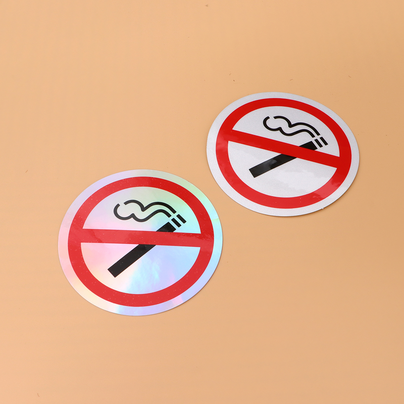 ملصقات تحذيرية مضادة للخدش ، شعار علامة ممنوع التدخين ، ملصق للمقهى ، المطعم ، ديكور الحائط ، أبيض ، 4 *