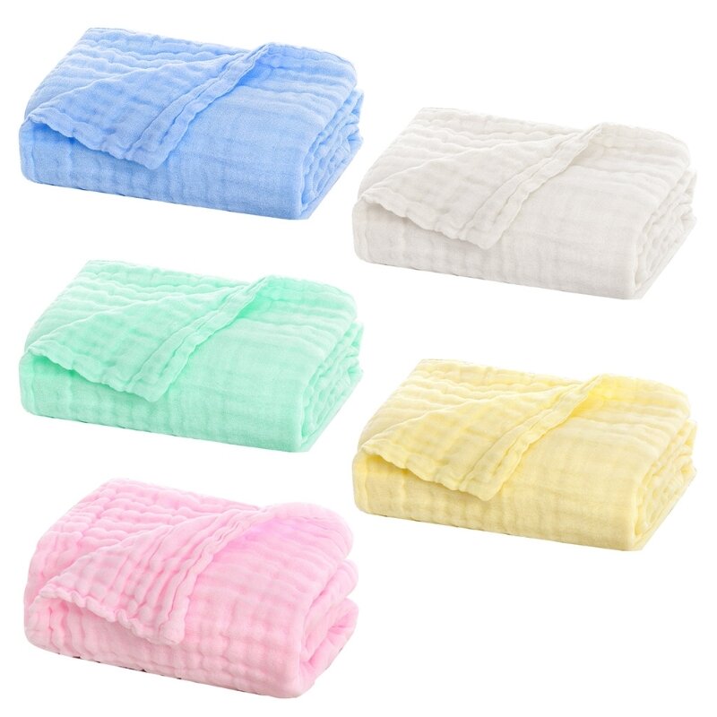 تنفس 6 طبقات الشاش الطفل تلقي بطانية الشاش قماش للف الرضع الوليد الرضع منشفة استحمام غطاء سرير النوم الدافئ