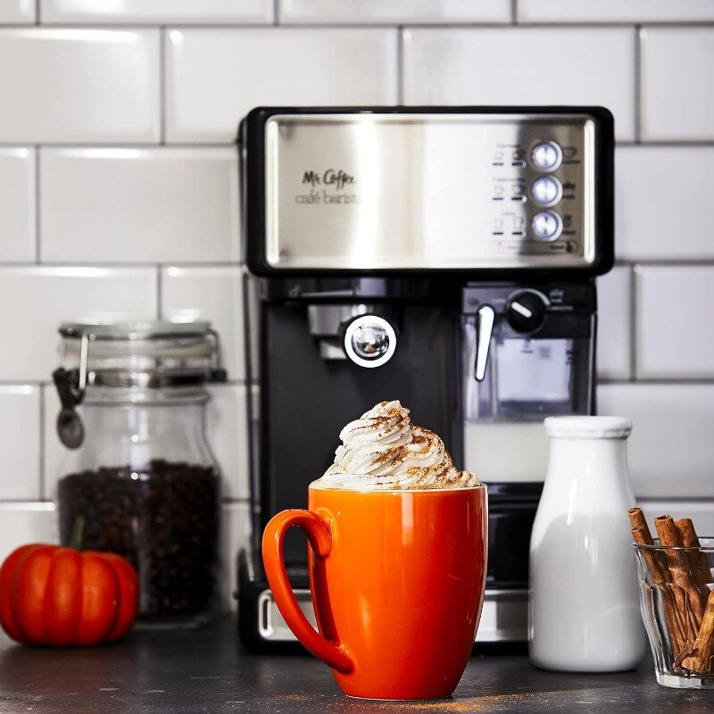 Mr. ماكينة قهوة اسبريسو وكابتشينو ، ماكينة قهوة قابلة للبرمجة مع آلية