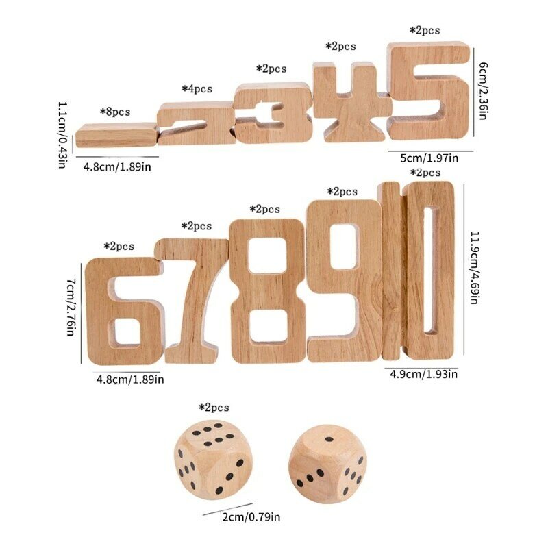 مجموعة ألعاب مكعبات على شكل رقم رياضي لمدة 3 سنوات من العمر، مجموعة ألغاز تعليمية دروبشيب