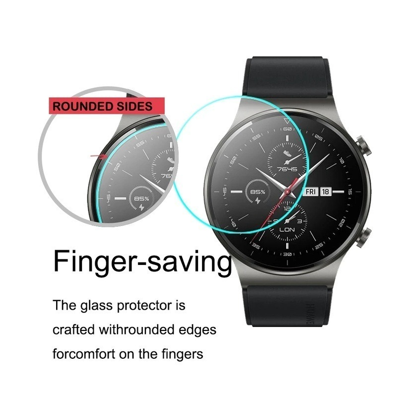 الزجاج المقسى لهواوي ساعة GT 2 3 GT2 GT3 برو 46 مللي متر GT عداء Smartwatch HD واضح حامي الشاشة واقية من الانفجار فيلم