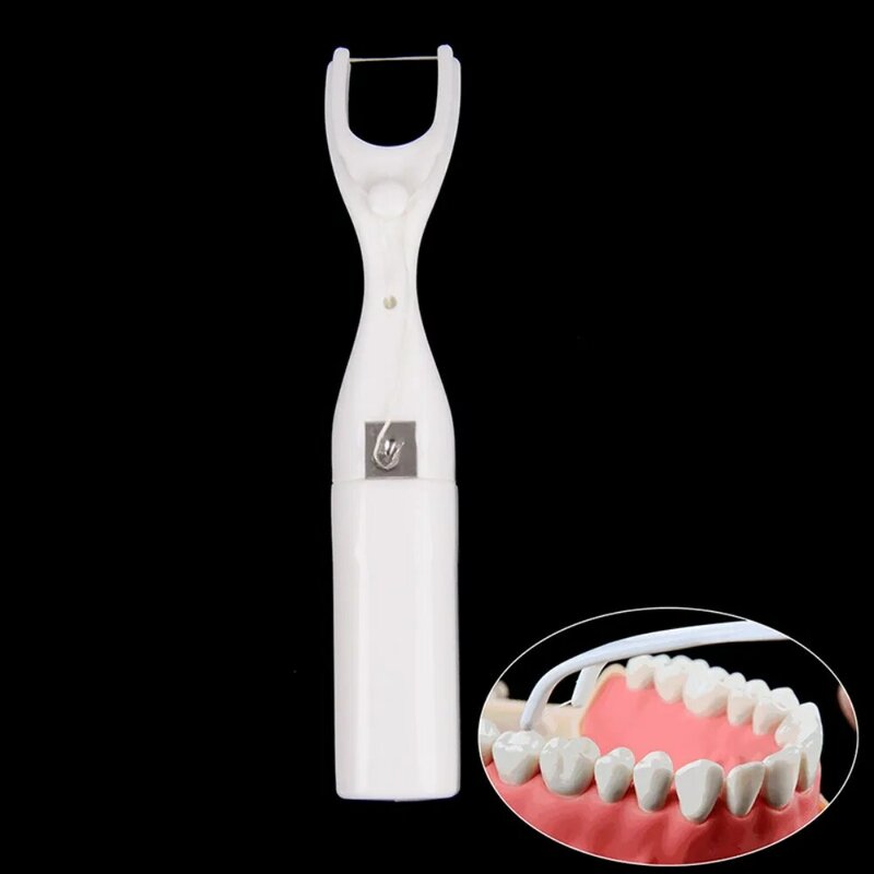 مكافحة تسوس الخيط حامل قابلة لإعادة الاستخدام الخيط الرف مفيدة الأسنان الأنظف للأطفال الكبار
