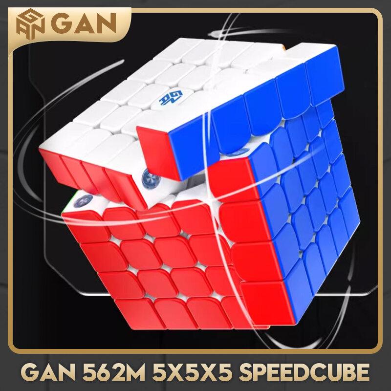 مكعب السرعة السحرية GAN-Magnetic ، مكعب اللغز ، بدون عصا ، ألعاب التململ الاحترافية ، 5X5 ، 5X5