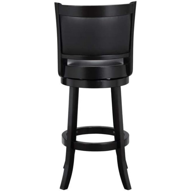 كرسي دوار بارتفاع البار ، لون أسود ، 29 بوصة