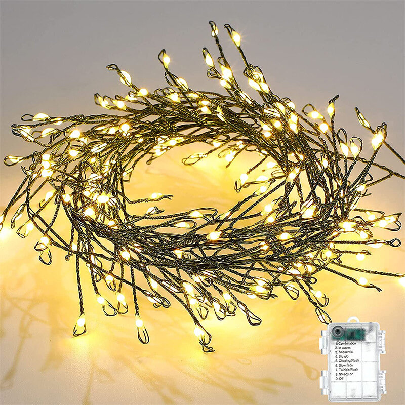 أضواء شجرة عيد الميلاد الجنية ، جارلاند تعمل بالبطارية ، USB ، مقاوم للماء ، في الهواء الطلق ، الزفاف ، ديكور الغرفة ، 2 متر ، 3m ، 5 متر ، 10 متر