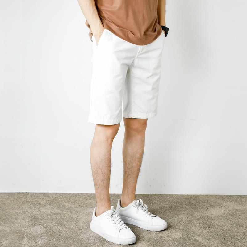 2023 Korean Style Men's Summer Business Casual Shorts Male High Quality Slim Fit Short Suit Shorts Solid Plus Size Male A55