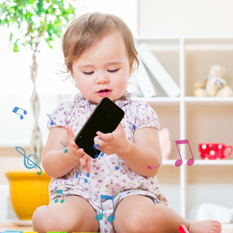 لعبة الهاتف المحمول وهمية مع الموسيقى والضوء ، ألعاب الهاتف الخليوي التعليمية للأطفال الصغار 3 إلى 6 سنوات ، لعب الأطفال الهاتف