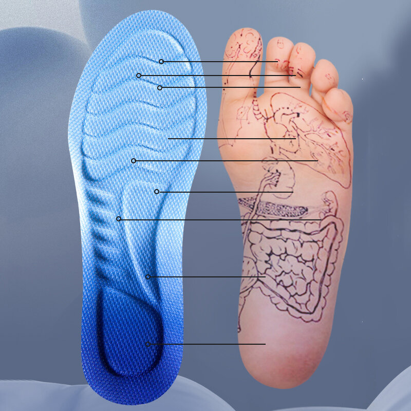 4D سحابة التكنولوجيا الرياضية النعال للأحذية بولي Sole وحيد لينة تنفس امتصاص الصدمات وسادة تشغيل تقويم العظام الرعاية النعال