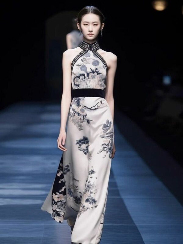 الصينية الملابس النسائية النمط الوطني Hanfu تحسين فستان شيونغسام الكبار المرأة الصيف 2023 نمط جديد #6