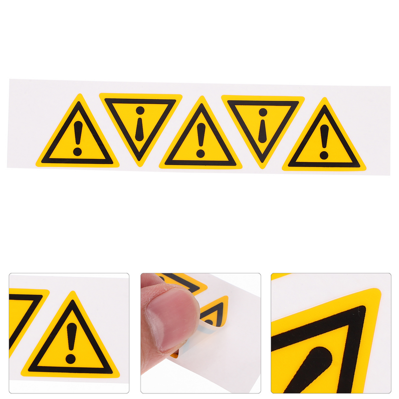 علامات مثلث الأمان ذاتية اللصق ، ملصقات الخطر ، ملصقات الأظافر ، علامات الحذر ، 5 مثلث