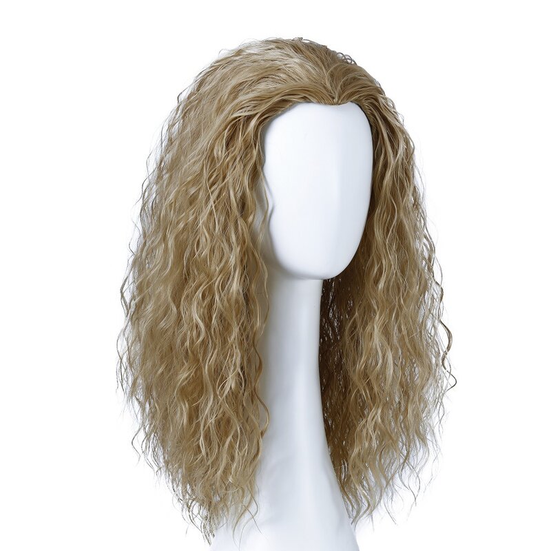OUCEY-شعر مستعار طبيعي مموج للرجال ، شعر مستعار تأثيري أنيمي ، شعر اصطناعي ، متوسط الطول ، عالي الجودة