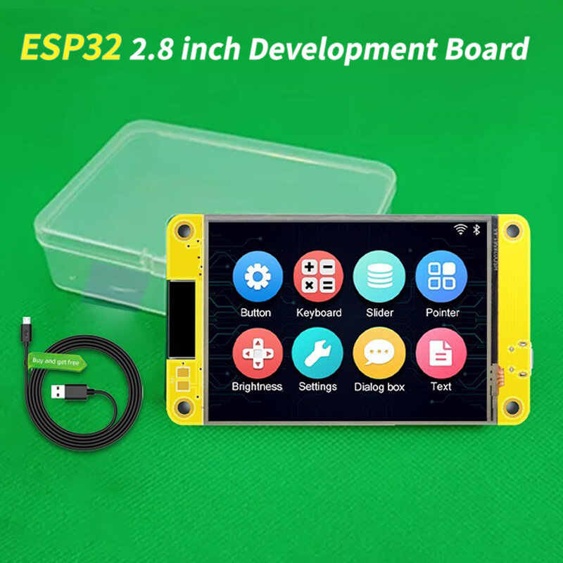 شاشة 2.8 بوصة ESP32 للوحة التطوير اردوينو LVGL WIFI وبلوتوث شاشة 240*320 وحدة TFT LCD مع غرفة لمس