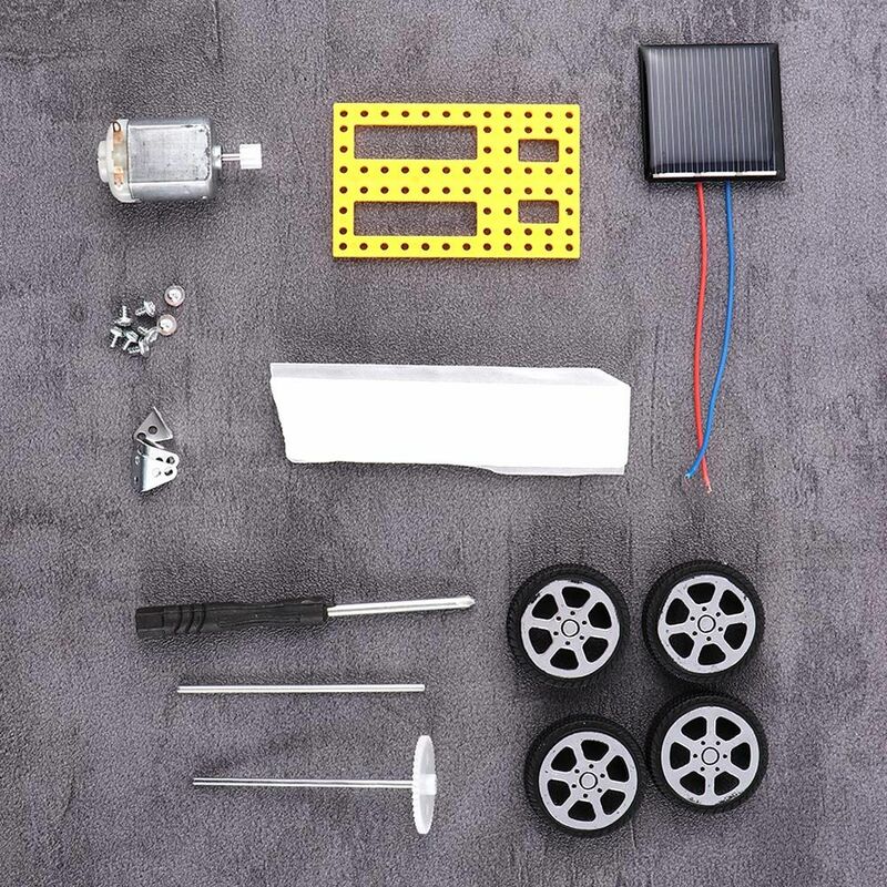 ألعاب تجربة علمية تعليمية مضحكة ، مجموعة مجموعة روبوت سيارة تصنعها بنفسك ، لعبة تعمل بالطاقة الشمسية