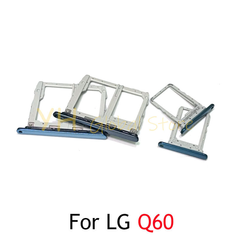 درج بطاقة Sim لـ lg q60 ، حامل فتحة ، قطع غيار إصلاح المقبس
