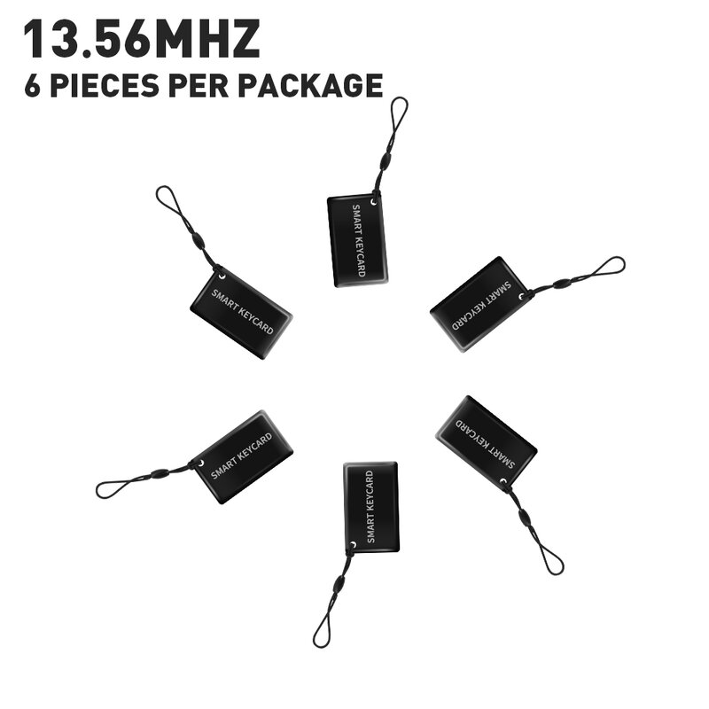 6 قطعة 13.56Mhz IC بطاقة ل تويا TTlock بليه قفل ذكي المحمولة الصغيرة تتفاعل رمز العلامة