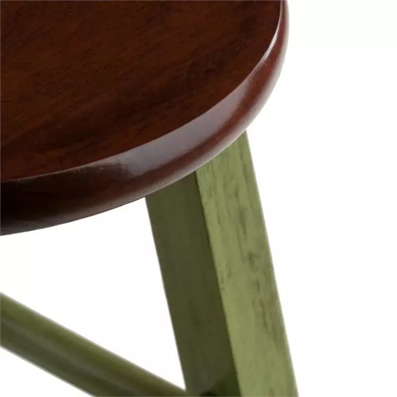 كرسي بار ريفي من خشب الجوز ، كرسي لبلاب خشبي ، أثاث مطبخ ، 29 بوصة