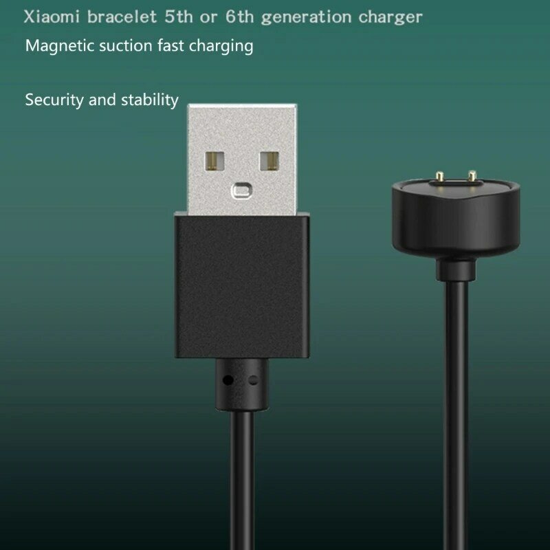 USB شاحن كابل ل شاومي Mi الفرقة ، المغناطيسي شحن محول ، سلك الحبل ، NFC ساعة ذكية ، معصمه سوار ل Miband 6 ، 5 ، 6 ، 7 ، 45 سنتيمتر