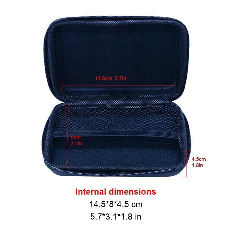 Xin Tester Hard EVA Tool case for multimeter,Mesh carry storage bag waterproof leather pouch box 152*85*45mm/6x3.4x1.8in