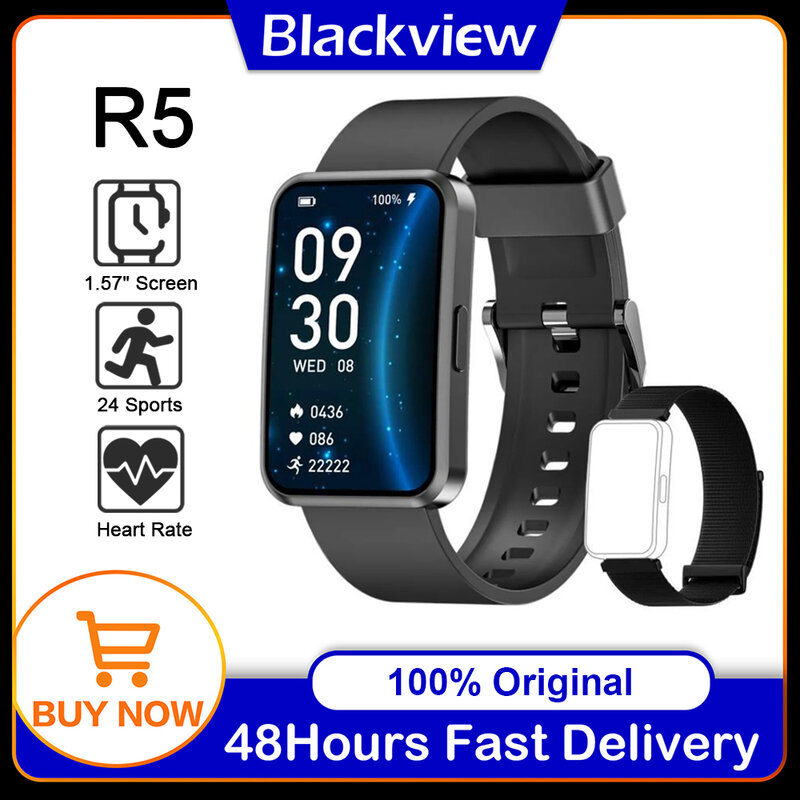 Blackview الرياضة ساعة ذكية للرجال women 1.57 "كامل اللمس اللياقة البدنية المقتفي IP68 مقاوم للماء Smartwatch للهاتف هواوي شاومي