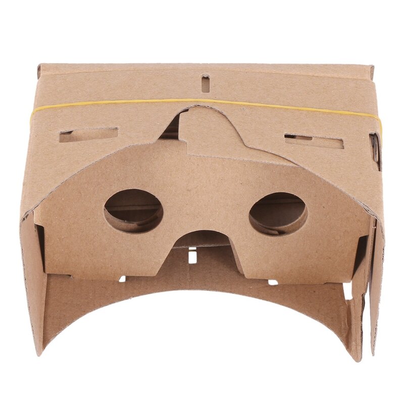 ترقية! نظارات الواقع الافتراضي ثلاثية الأبعاد VR ، اللوح الخشبي لجوجل كرتون ، لتقوم بها بنفسك ، 3X ، 6"