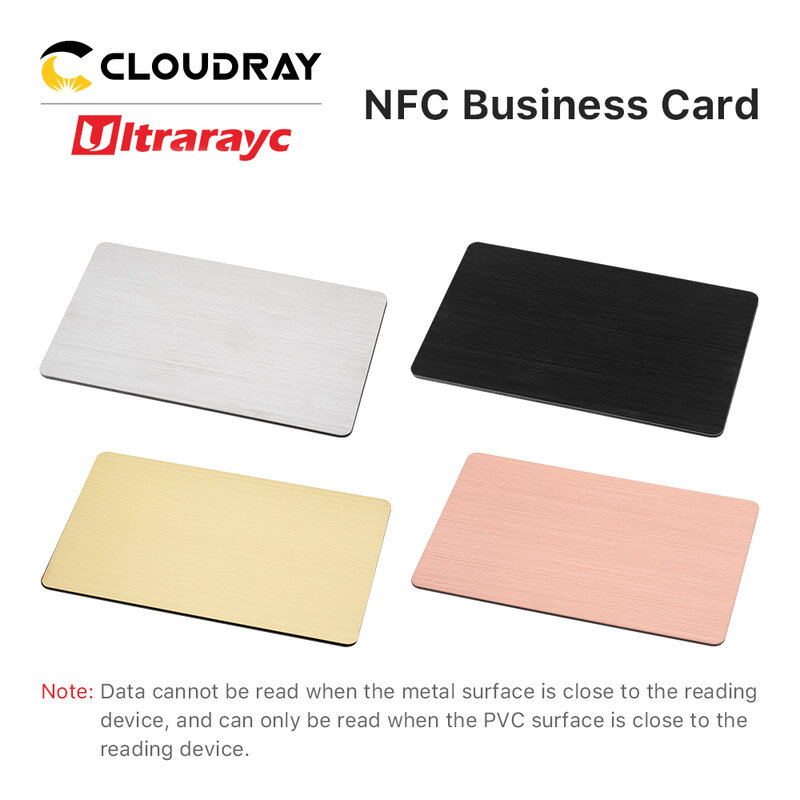 Ultrarayc NFC رقاقة معدنية ، بطاقة اسم الأعمال فارغة ، sindon الصلب و البلاستيكية الهجين ، التحكم في الوصول NFC خفية ، النقش بالليزر ، بطاقة DIY بها بنفسك
